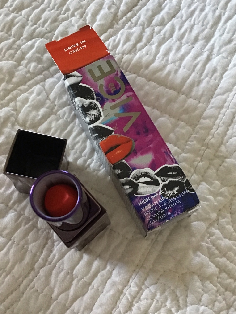 New Urban Decay Drive In Cream - Vibrant Orange-Red Lipstick